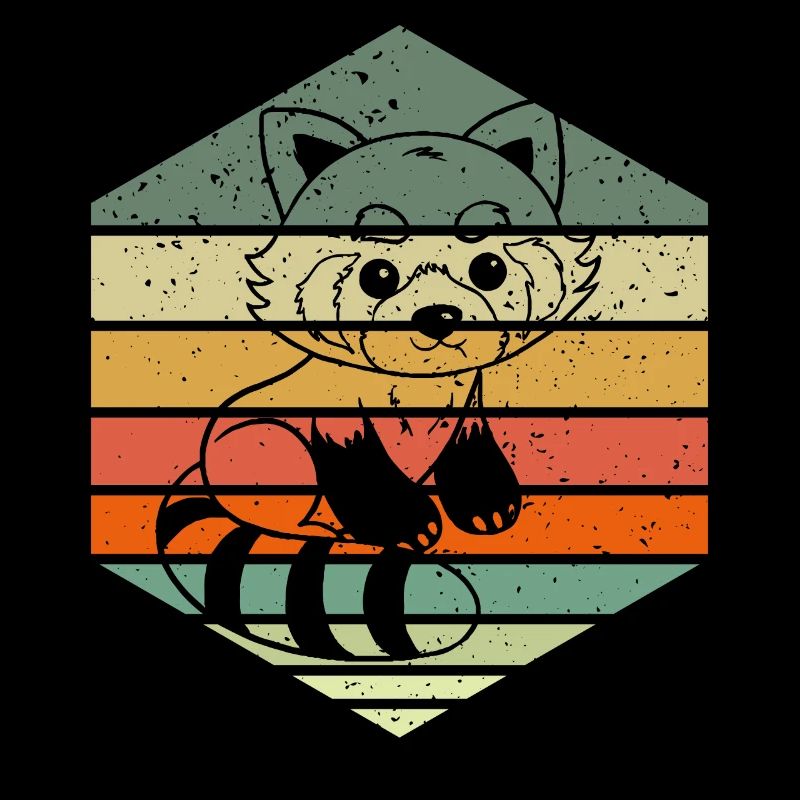 Chat Ours Petit Panda Rétro