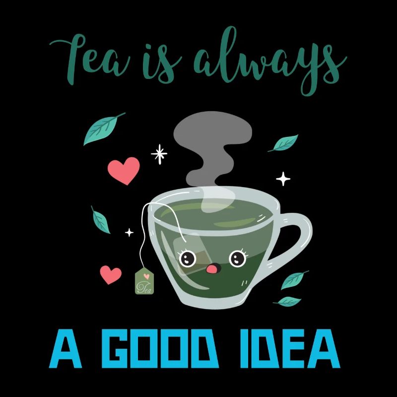 Tee trinken Teekanne Teetrinker Spruch Geschenk