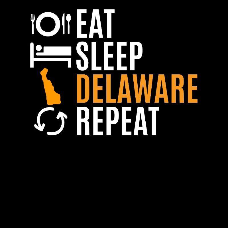 Eat Sleep Delaware Repeat Gift