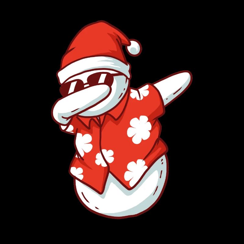 Dabbing Snowman Été Noël X-Mas