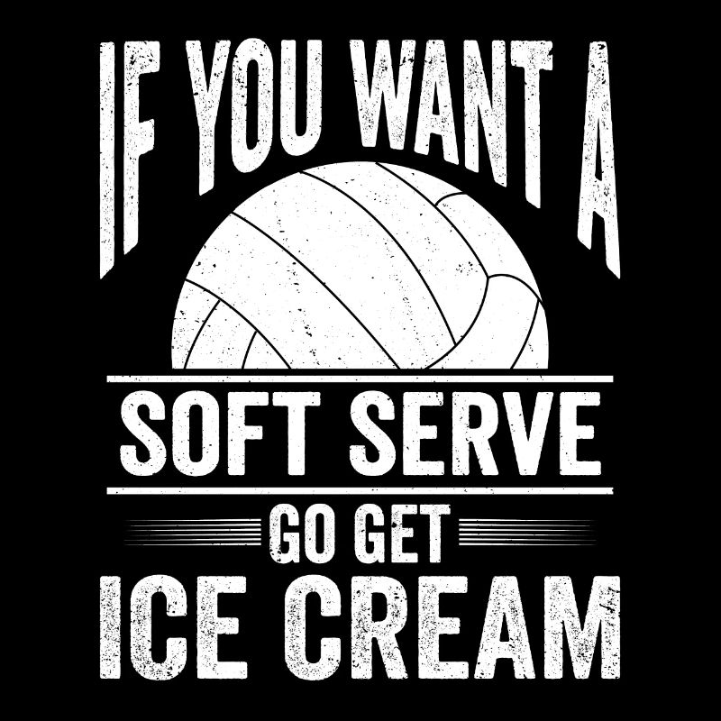 Funny Volleyball Soft Serve