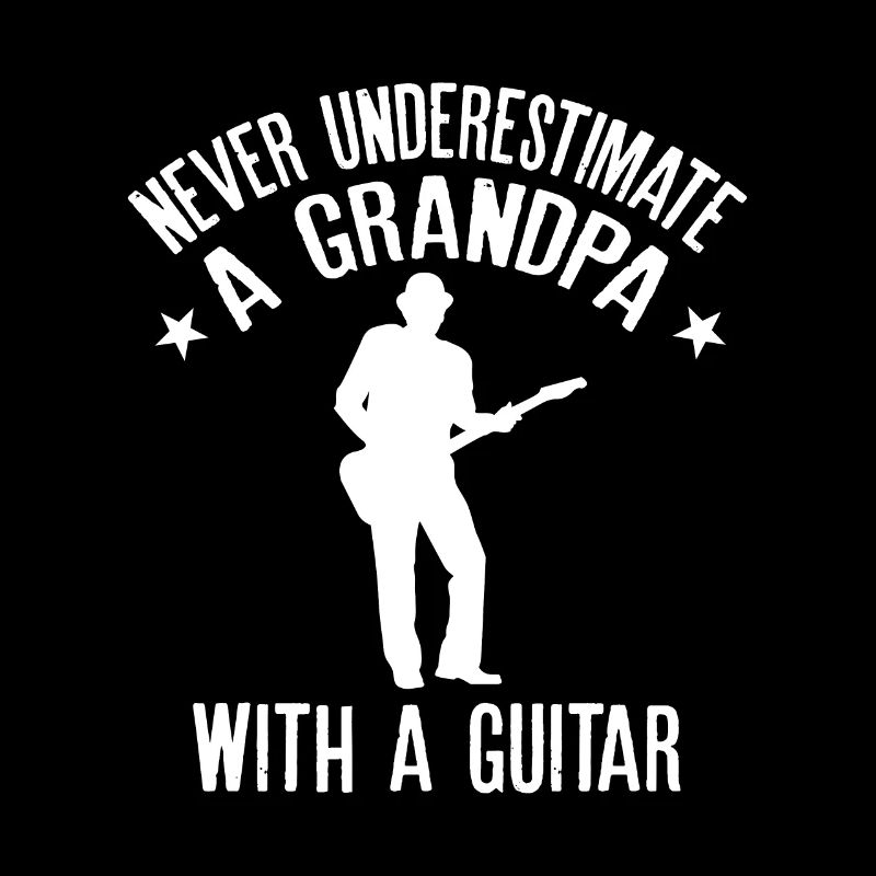 Unterschätze niemals einen Opa mit einem Gitarrendesign