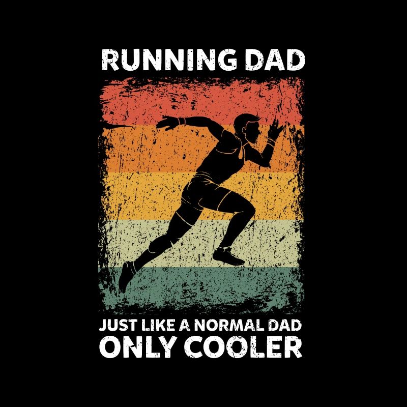 Vintage Running Dad Like A Normal Dad Only Cooler