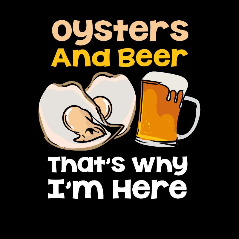 Austern Und Bier Deshalb Bin Ich Hier Muscheln