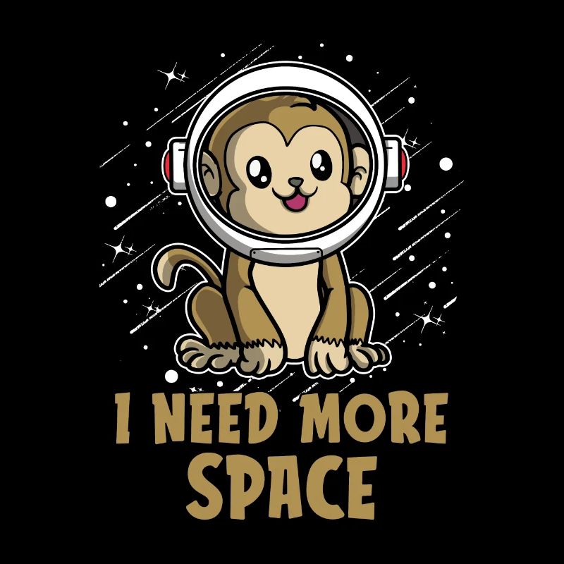Astronaute singe J’ai besoin de plus d’espace