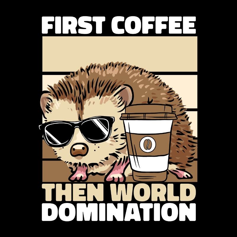 Igel Kaffee Sonnenbrille