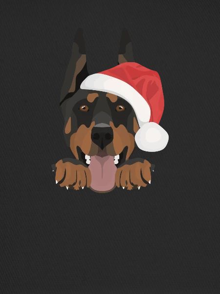 Doberman Joyeux Noël