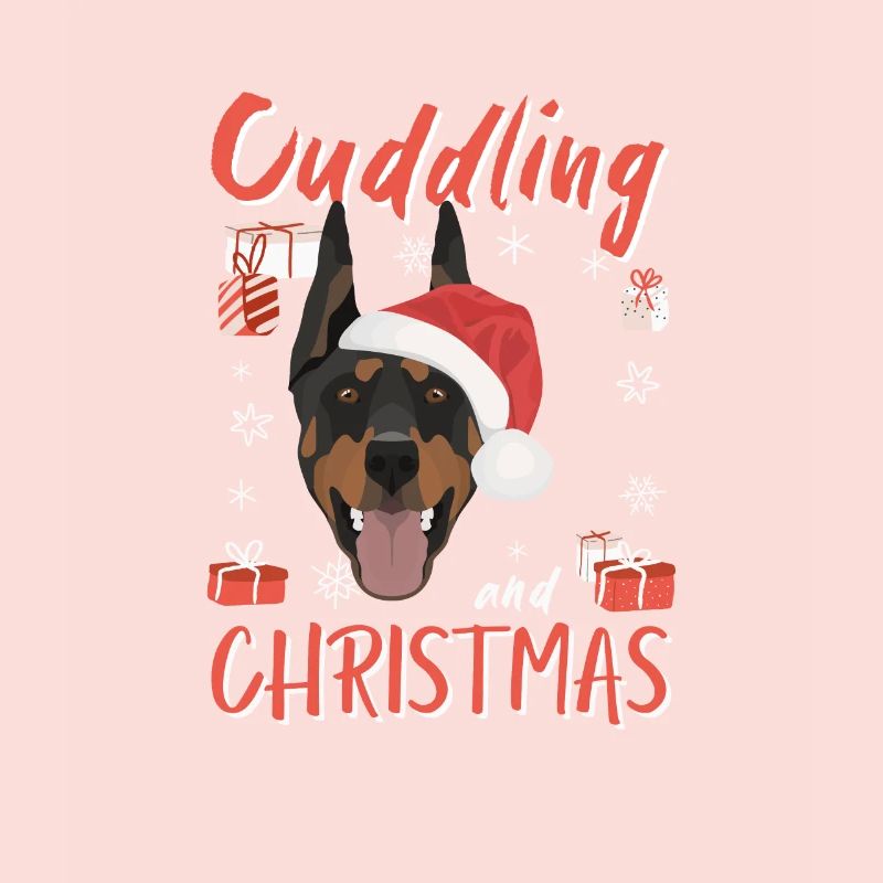 Doberman Joyeux Noël