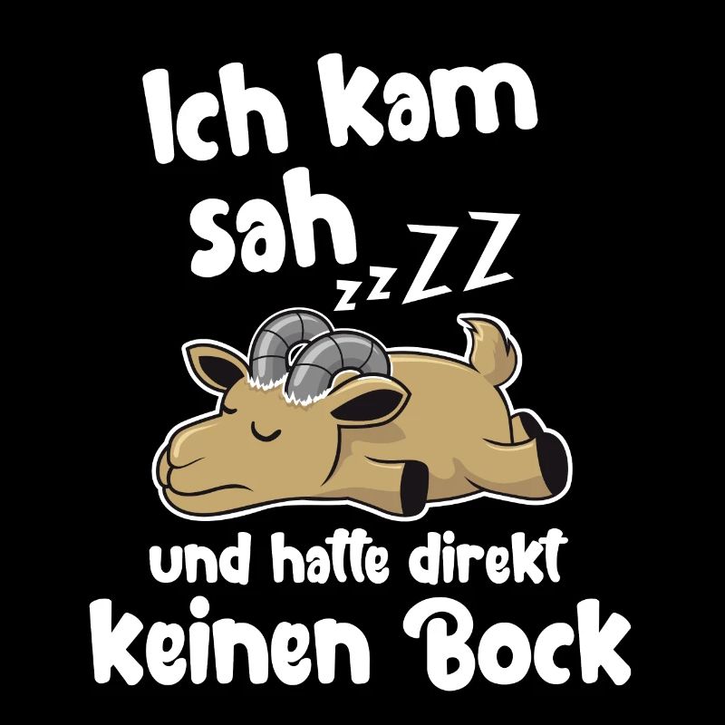Lustiges Ziegen Morgenmuffel Langschläfer