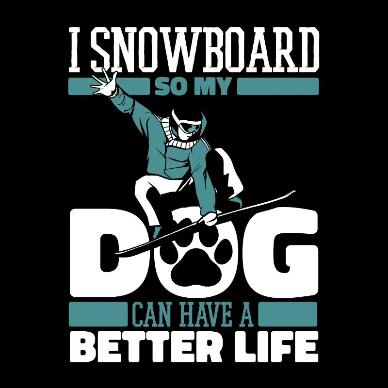 Snowboard Snowboarder Chien