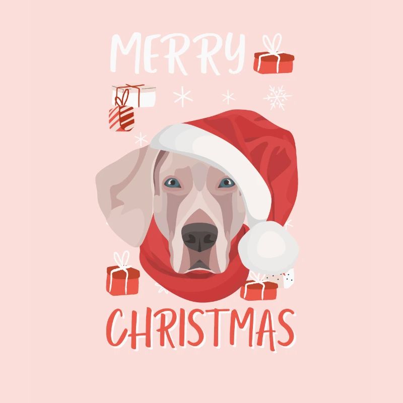 Joyeux Noël Weimaraner