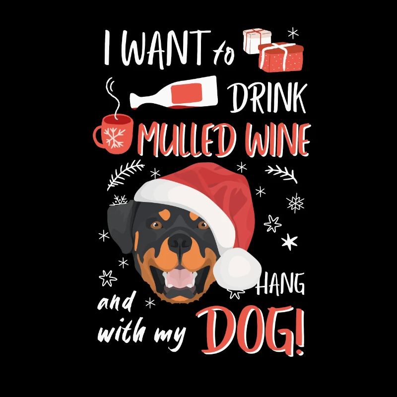 Rottweiler mulled wine Christmas