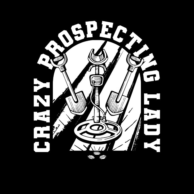 Prospectors Digging Treasure Lady