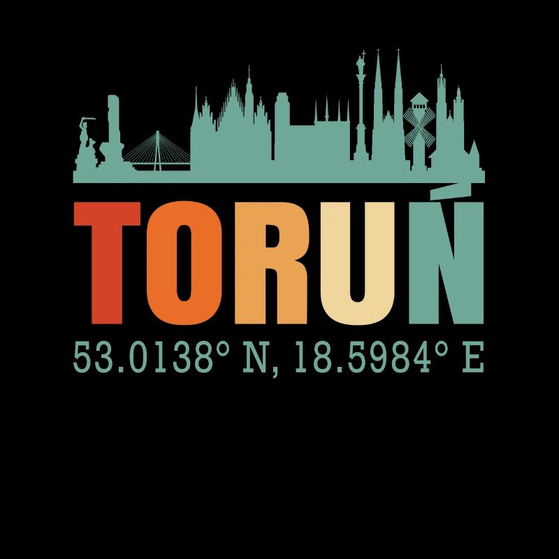 Poland Torun Skyline