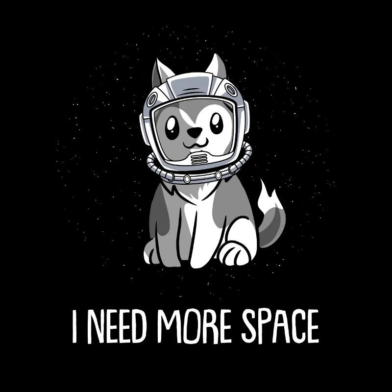 Wolf Astronaut I Need More Space