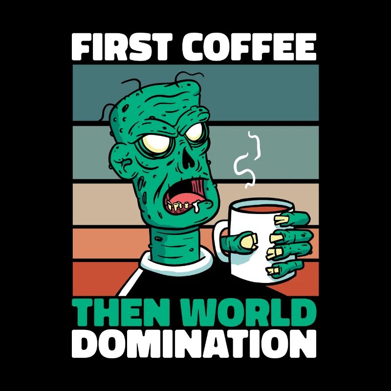 Zombie Halloween Kaffee