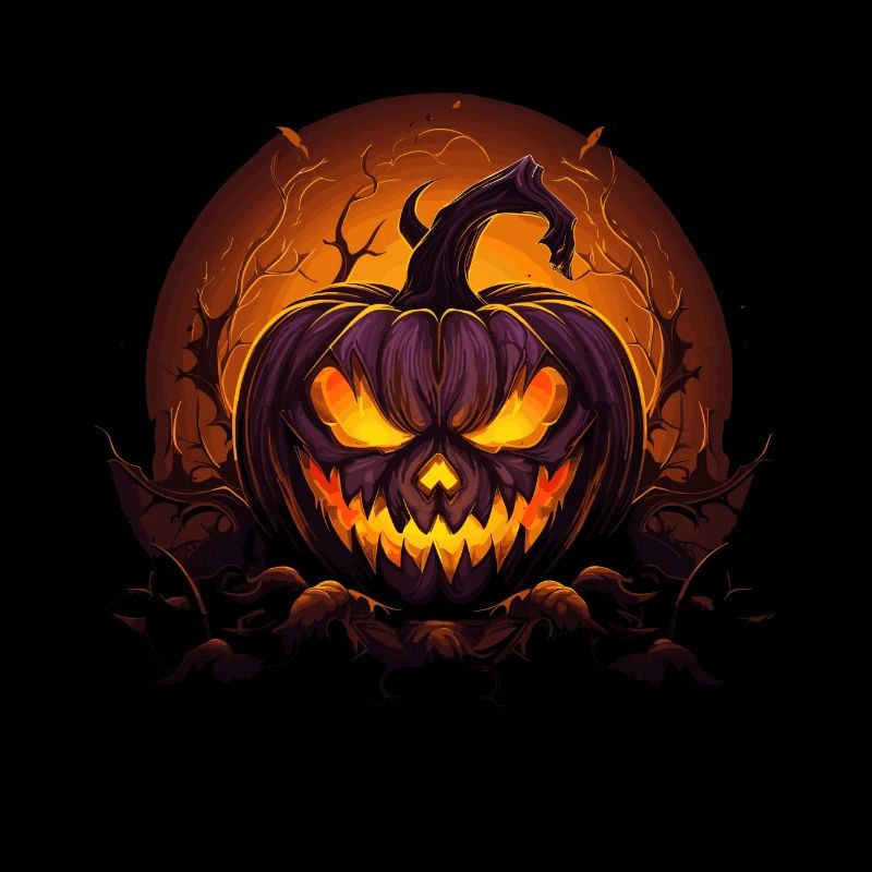 Halloween Spooky Jack O Lantern