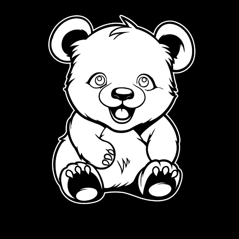 Big Panda Panda Ours Souriant