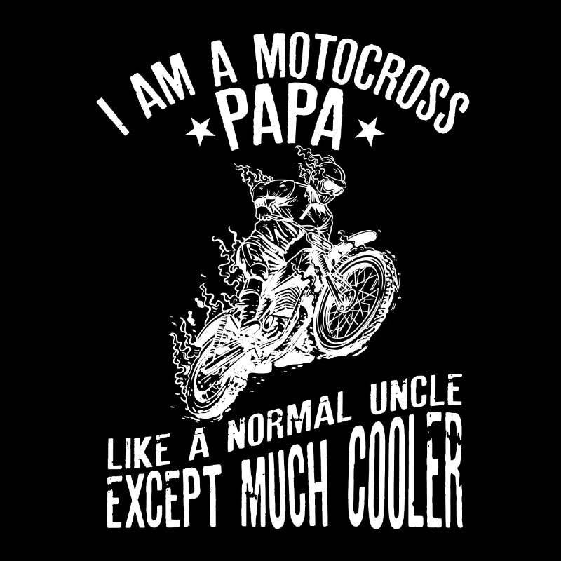 Ich bin ein Motocross Papa Design Vintage Biker Geschenk