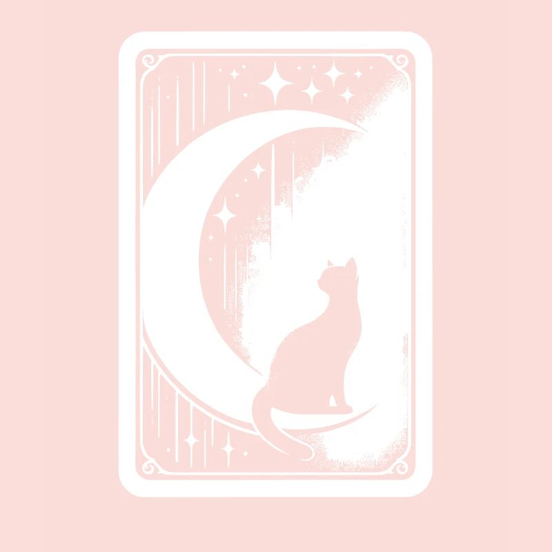 Mond Tarot Katze Chat de lune