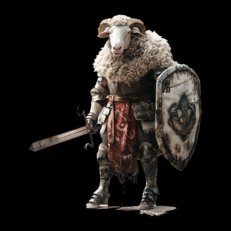 Schaf Ritter Mittelalter