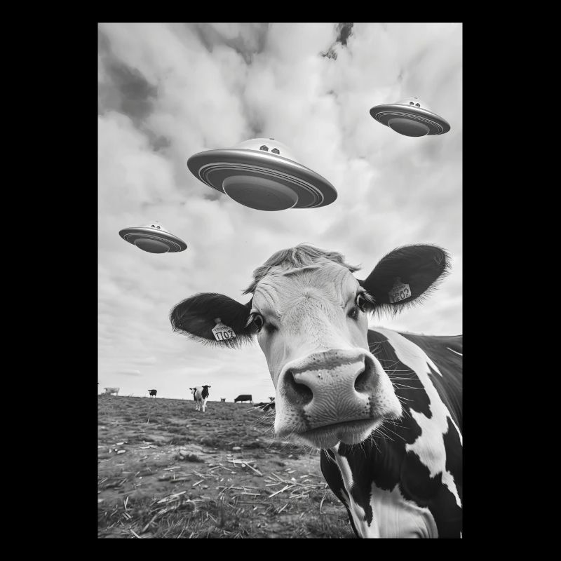 Ufo Selfie Kuh