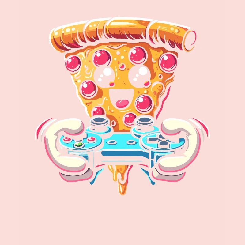 Gamer Gaming Pizza Gaming Controller