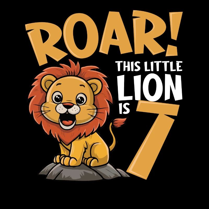 7 Birthday Boy Lion
