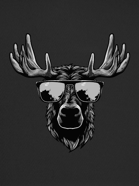 Elch Hipster Cool Party