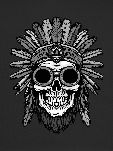 Apache Skull Indian