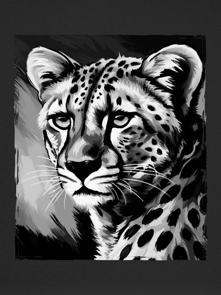 Portrait de guépard