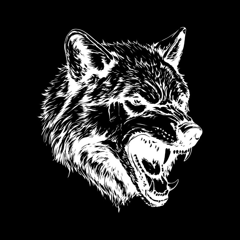 Portrait d’animal loup