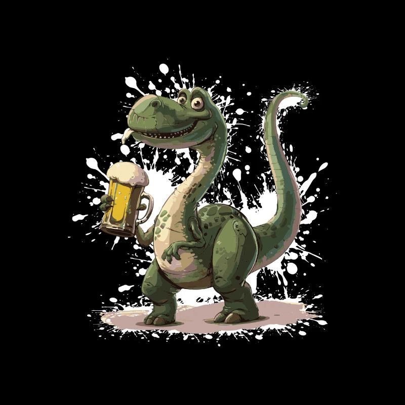 Dinosaur brontosaurus beer