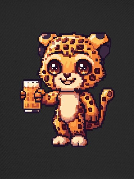 Leopard Pixel Beer