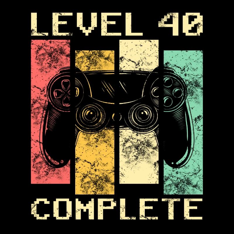 Level 40 Complete 40. Geburtstag 1980 Geschenk