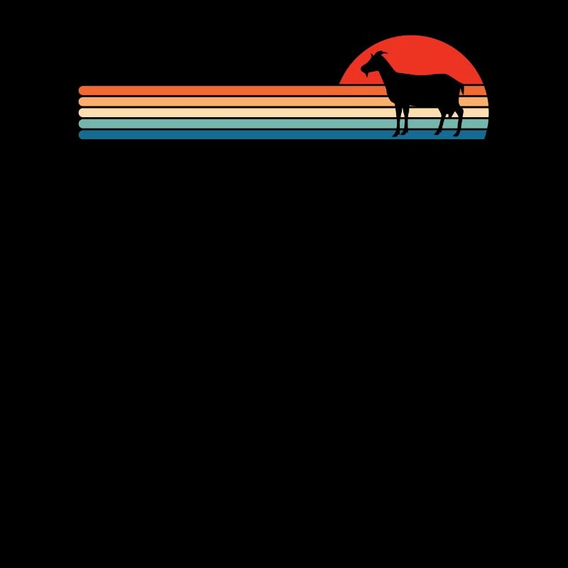 Ziege Bauernhof Ziegen Lamm Tiere Retro Geschenk