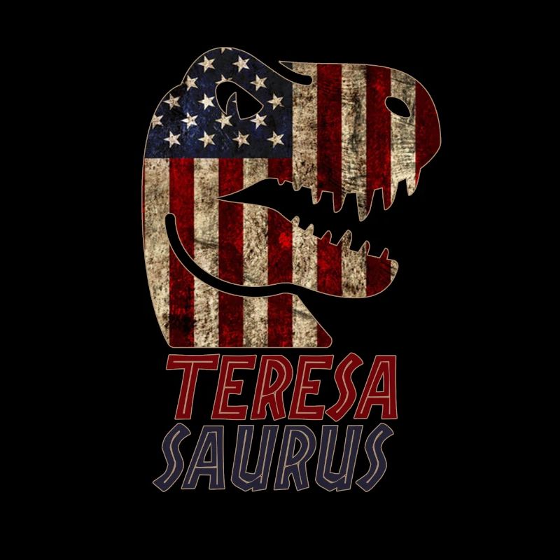 Patriotic Teresa Dinosaur Teresasaurus