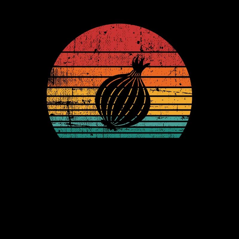 Onion Lover Retro Vegetables Vegan Gift idea