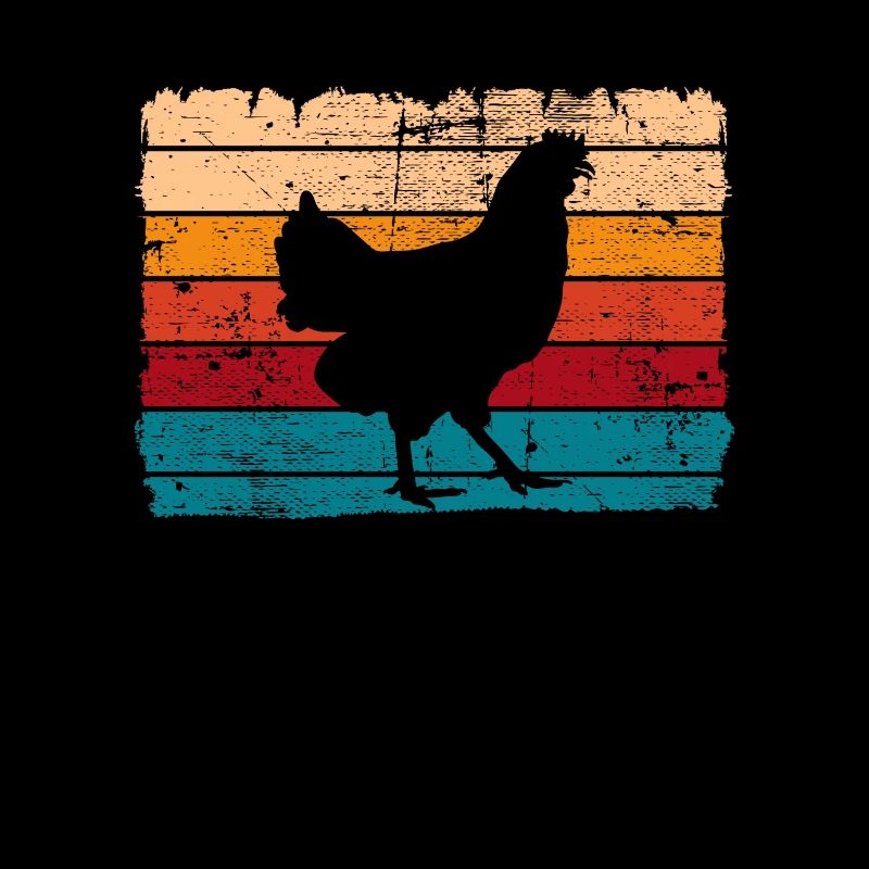 Chicken Chickens Rooster Farmer Retro Farm Gift