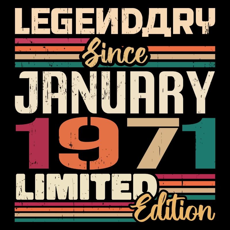 Geburtstagsgeschenk Geboren Im Januar 1971 - 1971