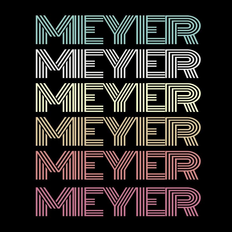 Meyer Retro Familie Nachname Geschenk
