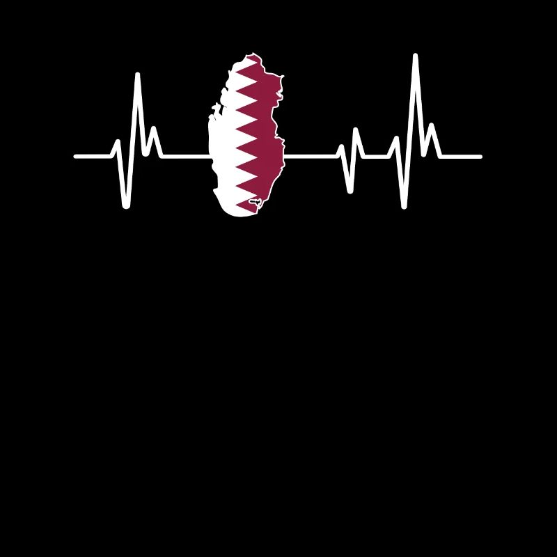 Heartbeat Design Drapeau qatari Qatar