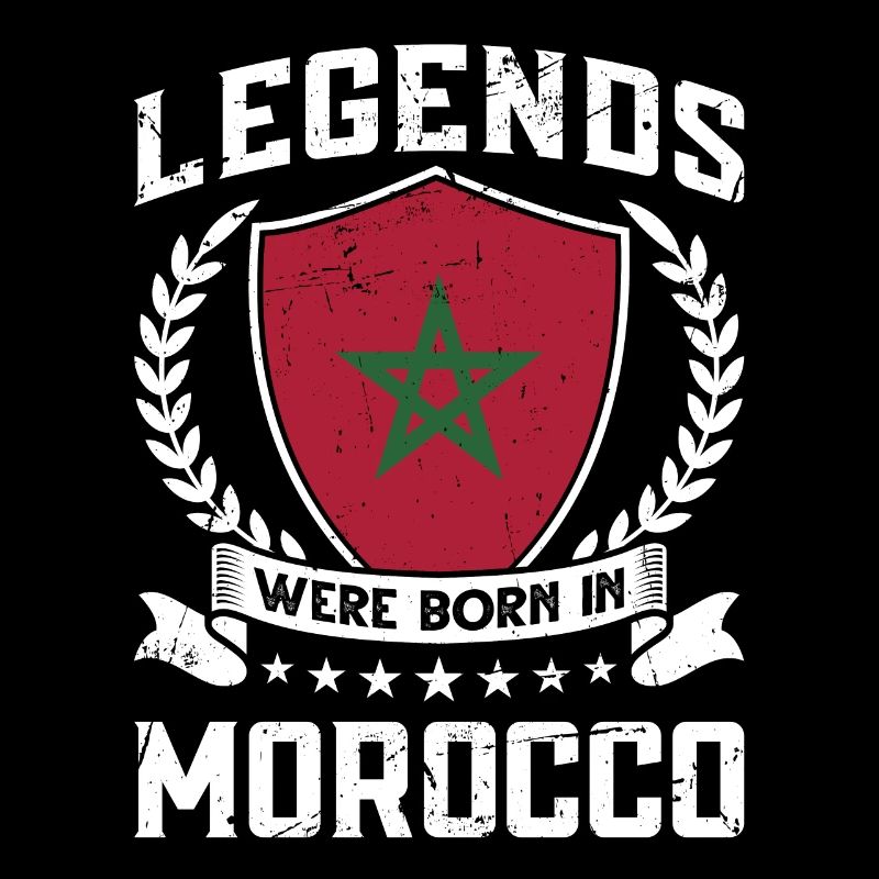 Vintage Design Drapeau Marocain Maroc
