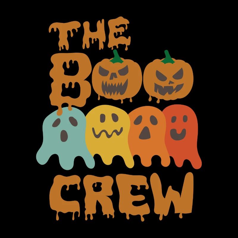 Halloween Funny Ghosts Crew - Boo Crew