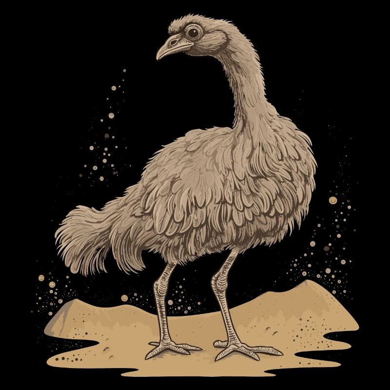 Oiseau autruche