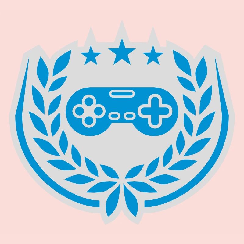 Controller Retro Sterne Lorbeerkranz