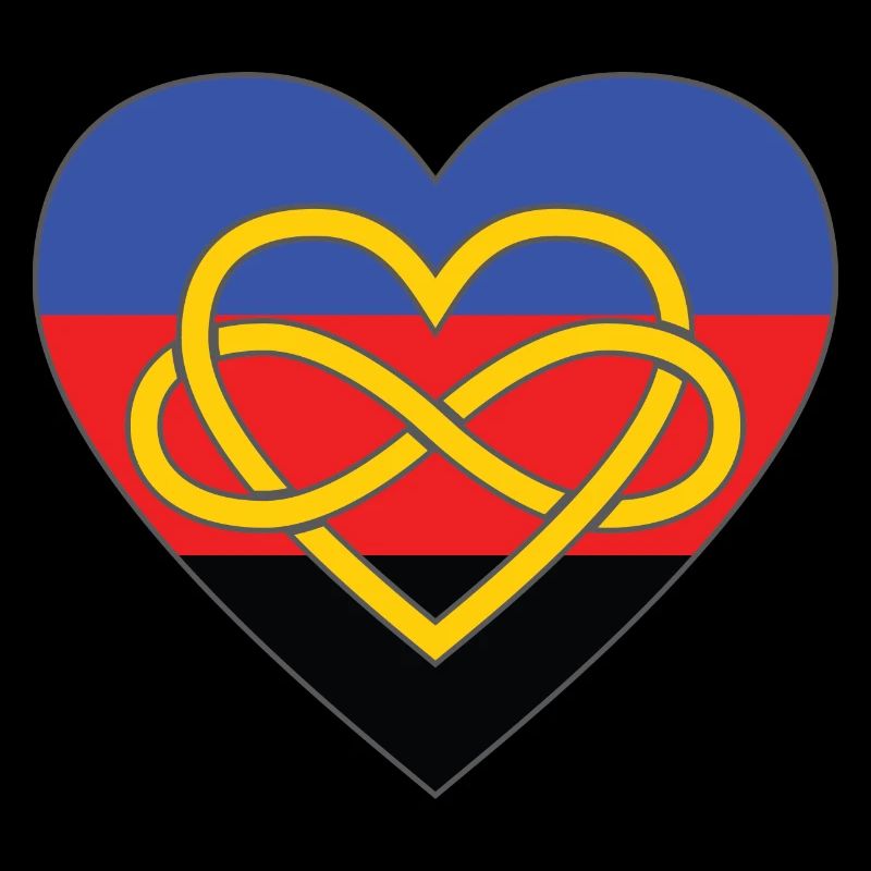 Polyamory Infinity Heart Pride