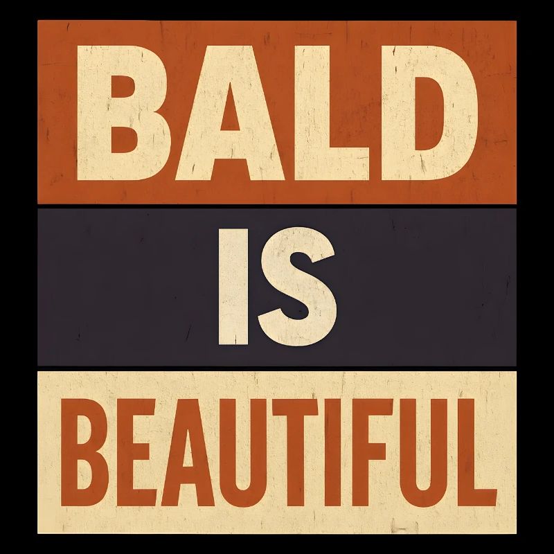 Men's Bald Gift Idea Bald Is Beautiful