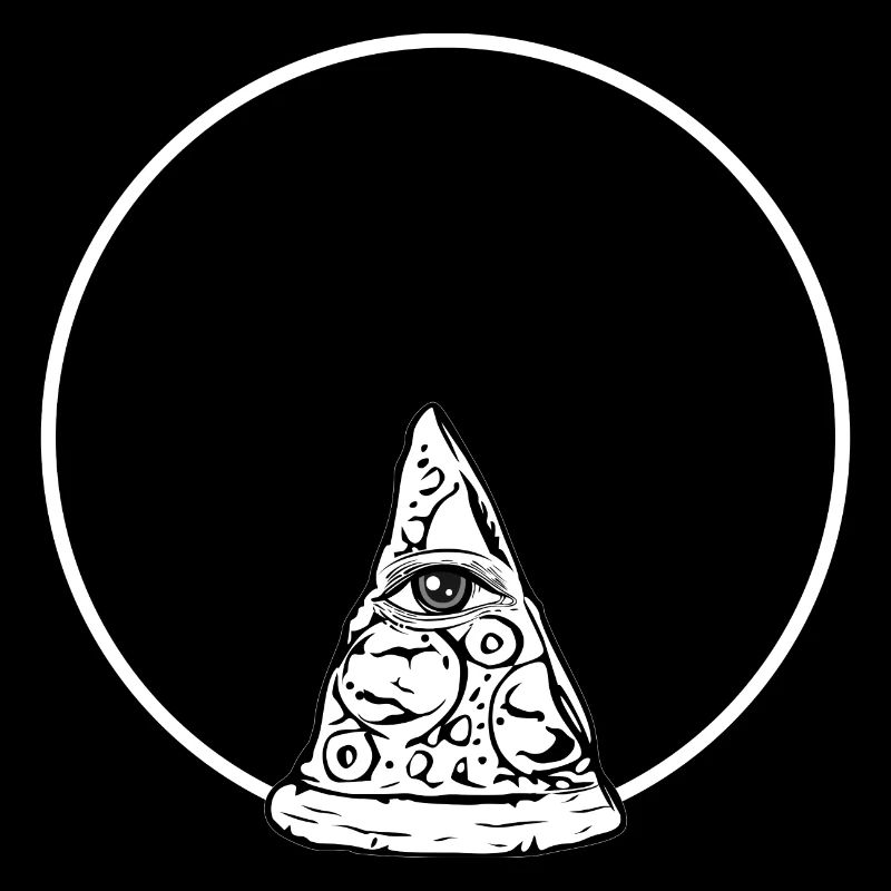 Tous les yeux de la pizza (impression blanche)
