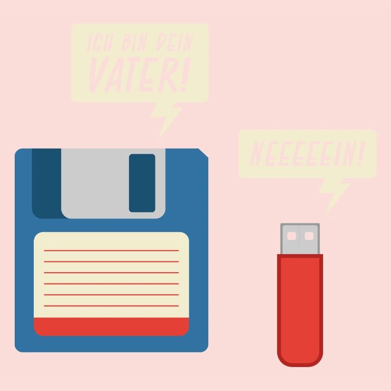 Ich Bin Dein Vater Diskette USB Stick Informatik
